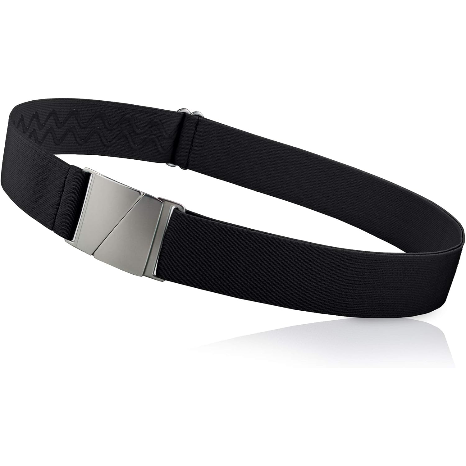 No Show Invisible Elastic Belts for Women & Men 1.5" adjustable Non Slip Fits waist upto 50 Inch. Designed in USA.