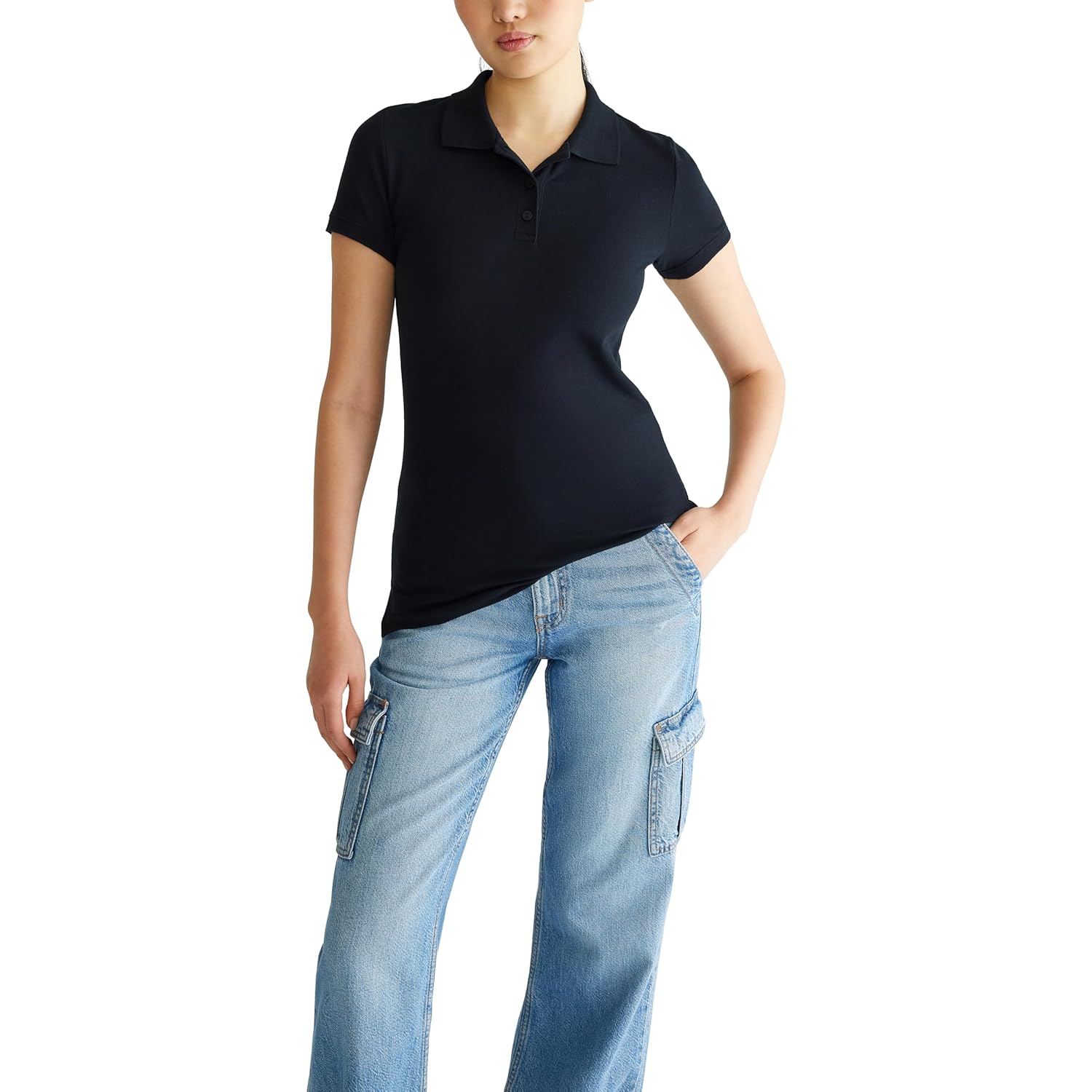 AEROPOSTALE Women's Aero Uniform Polo Short Sleeve