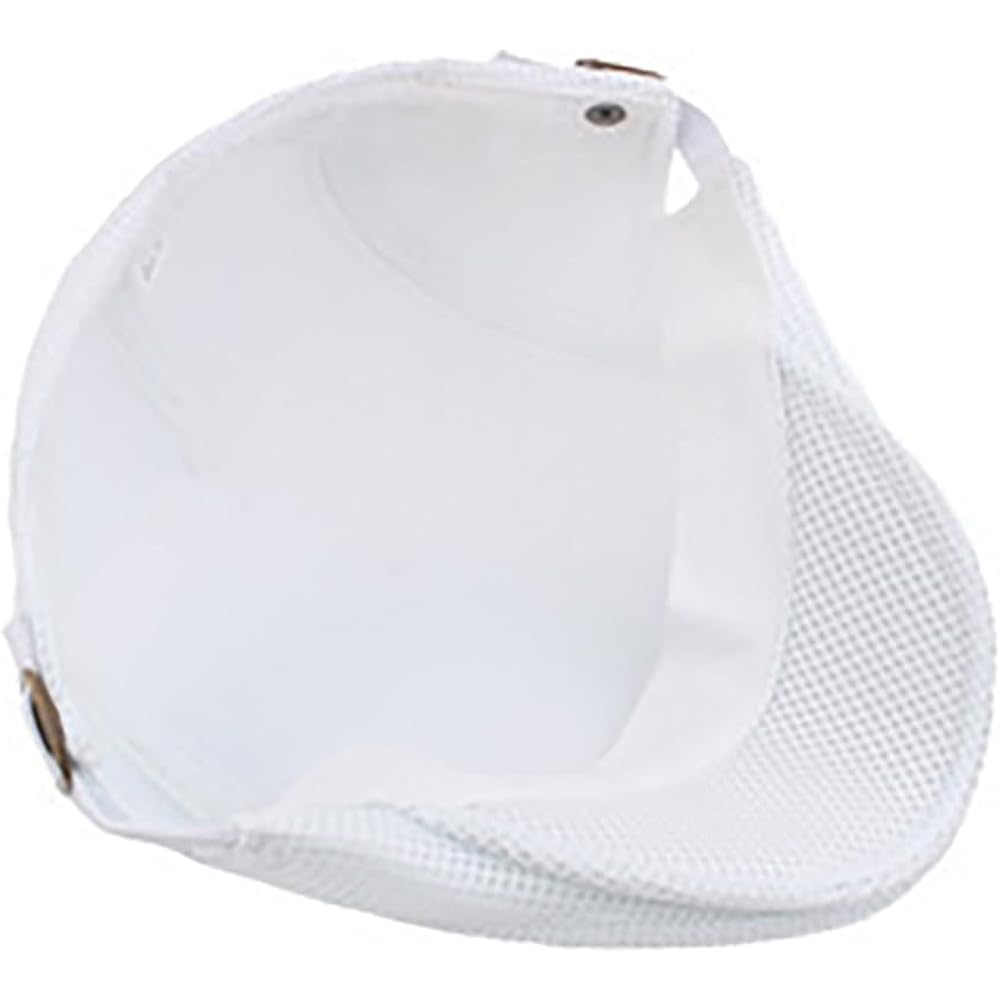 Mens Breathable Mesh Summer Hat Adjustable Newsboy Beret Ivy Cap Cabbie Flat Cap