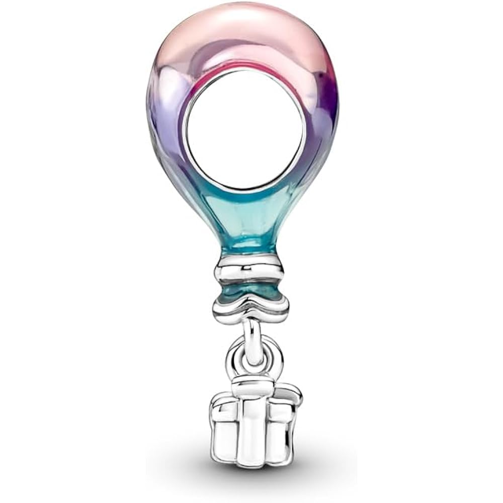 Pandora Happy Birthday Hot Air Balloon Charm Bracelet Charm Moments Bracelets - Stunning Women's Jewelry - Gift for Women - Made with Sterling Silver & Enamel