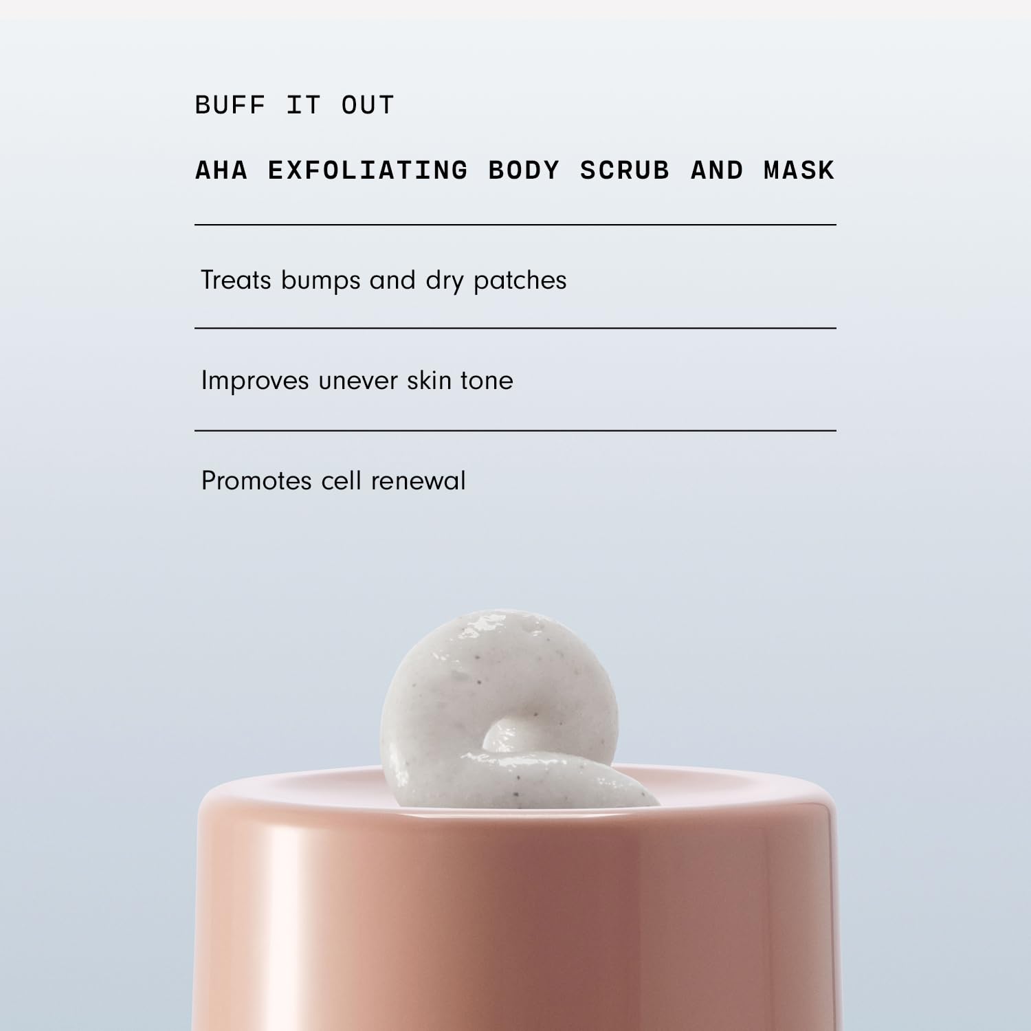 Versed Buff It Out AHA Exfoliating Body Scrub and Mask