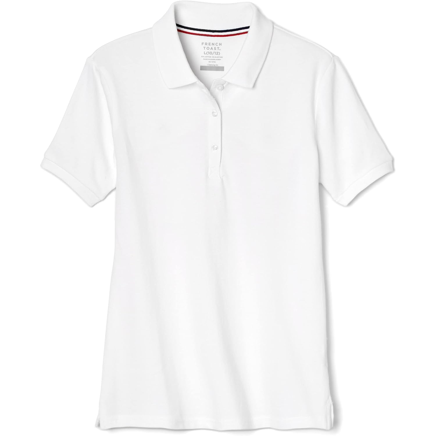 French Toast Women's Short Sleeve Stretch Pique Polo Shirt