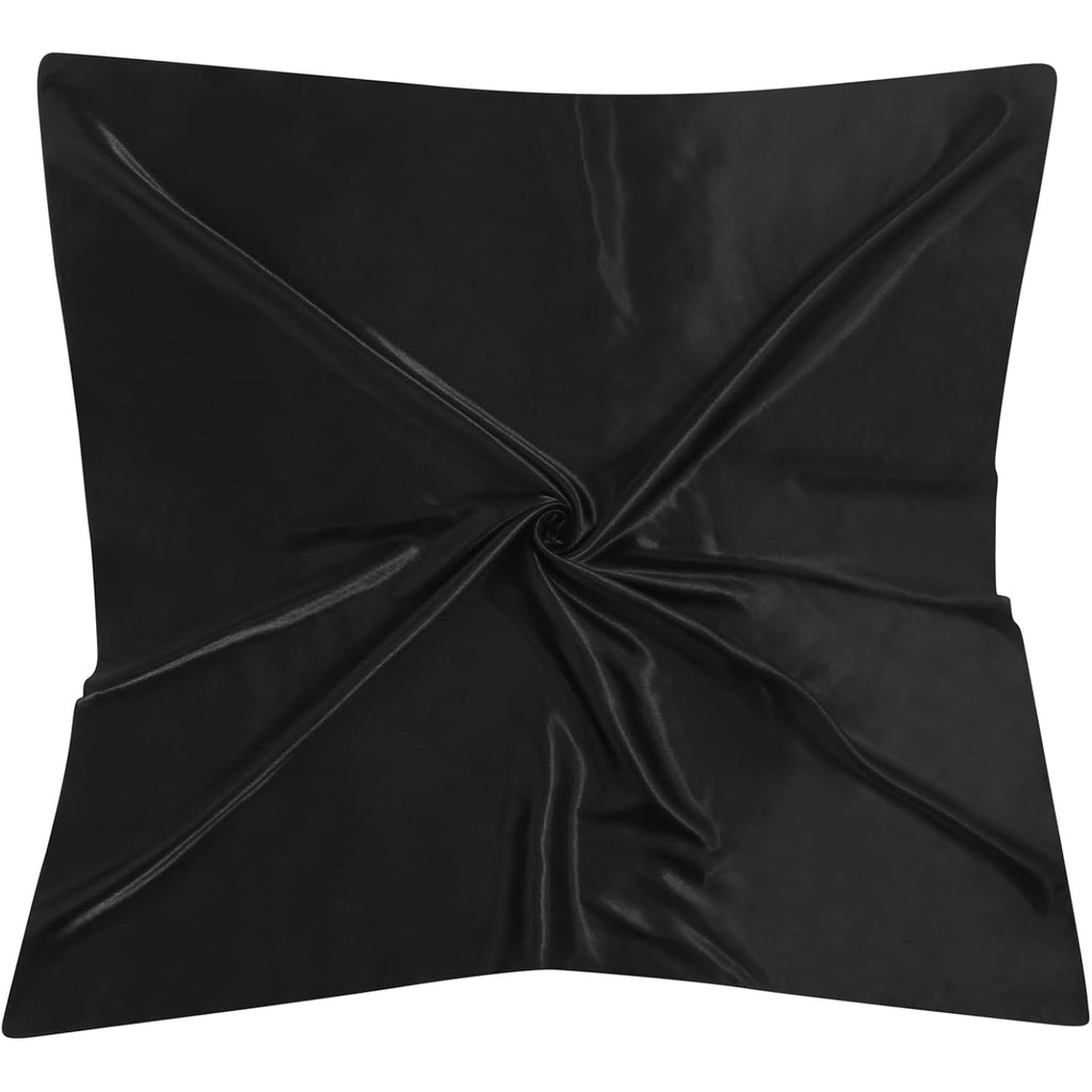 35” Large Square Satin Head Scarf - 3Pcs Silk Like Head Scarves Silk Bandana Satin Hair Scarf Head Wraps For Women