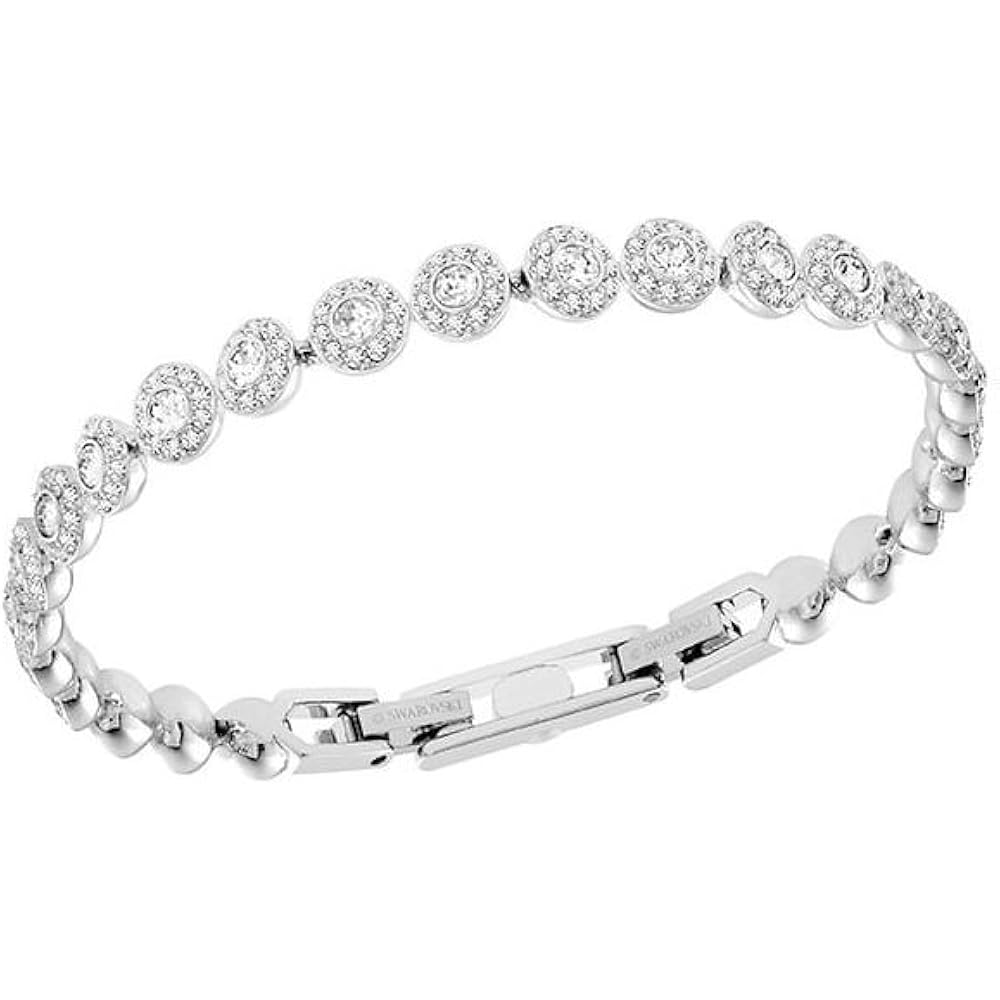Swarovski Una Angelic Bracelet with White Crystals on a Rhodium Plated Setting