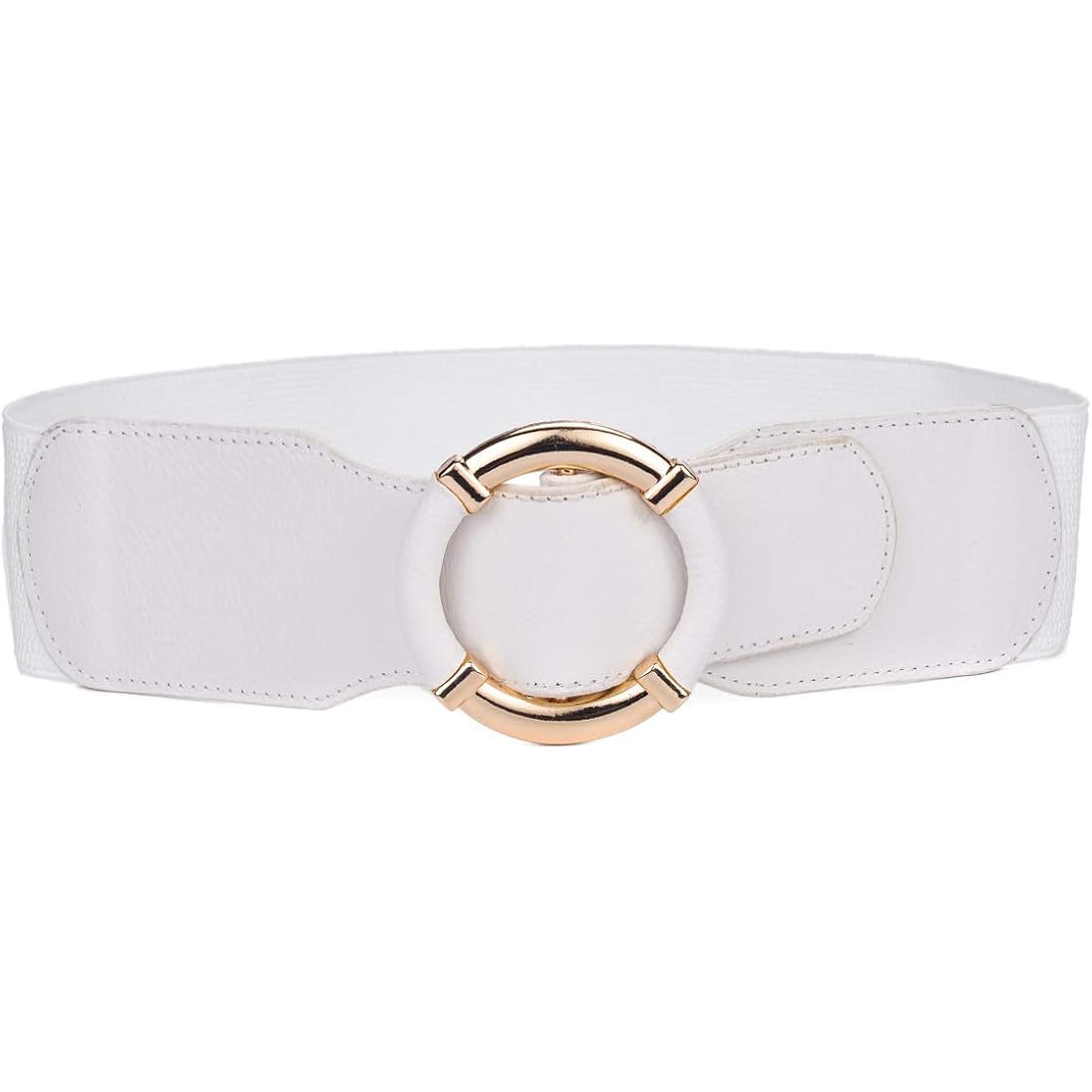 Beltox Women Elastic Belt Dress Stretchy Wide Waist Vintage Thick Cinch PU Leather