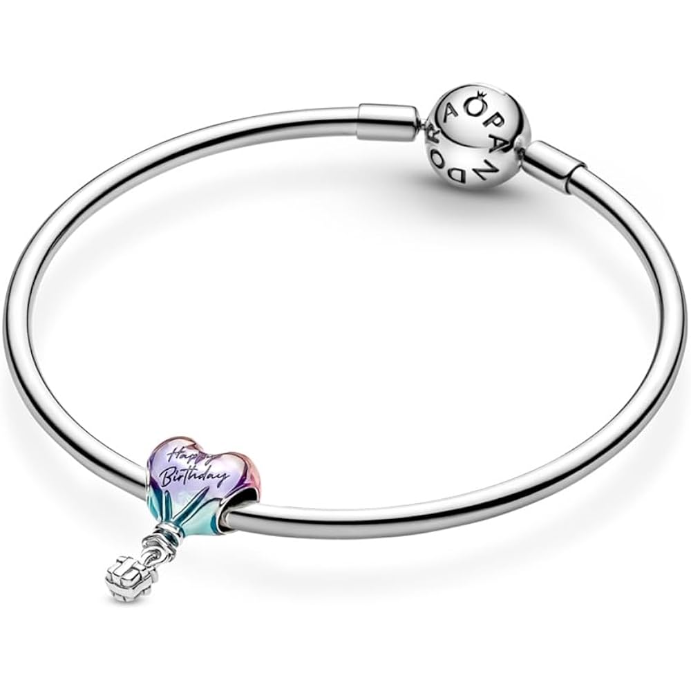 Pandora Happy Birthday Hot Air Balloon Charm Bracelet Charm Moments Bracelets - Stunning Women's Jewelry - Gift for Women - Made with Sterling Silver & Enamel