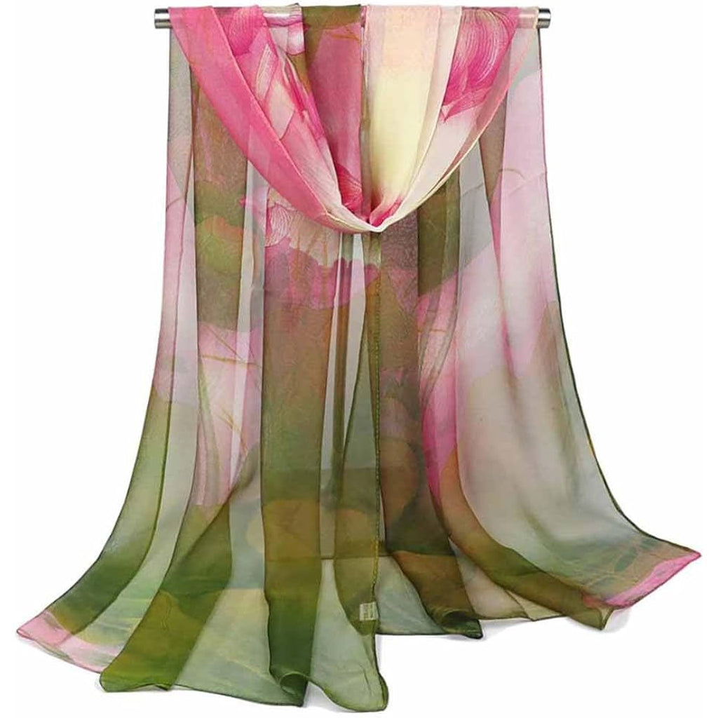 Acotavie Scarfs for Women Lightweight Fashion Scarves Print Floral Pattern Scarf Shawl Wraps