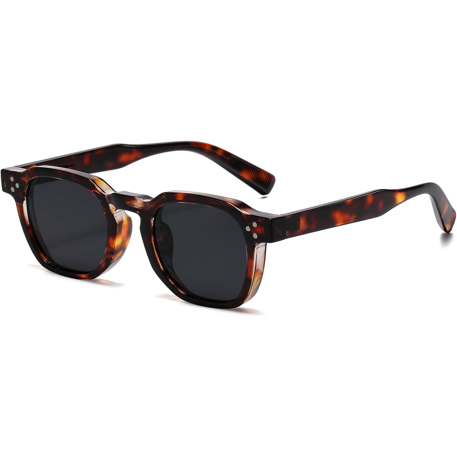 AIEYEZO Retro Sunglasses for Womens Mens Square Thick Framed Shades Trendy Vintage Sun Glasses