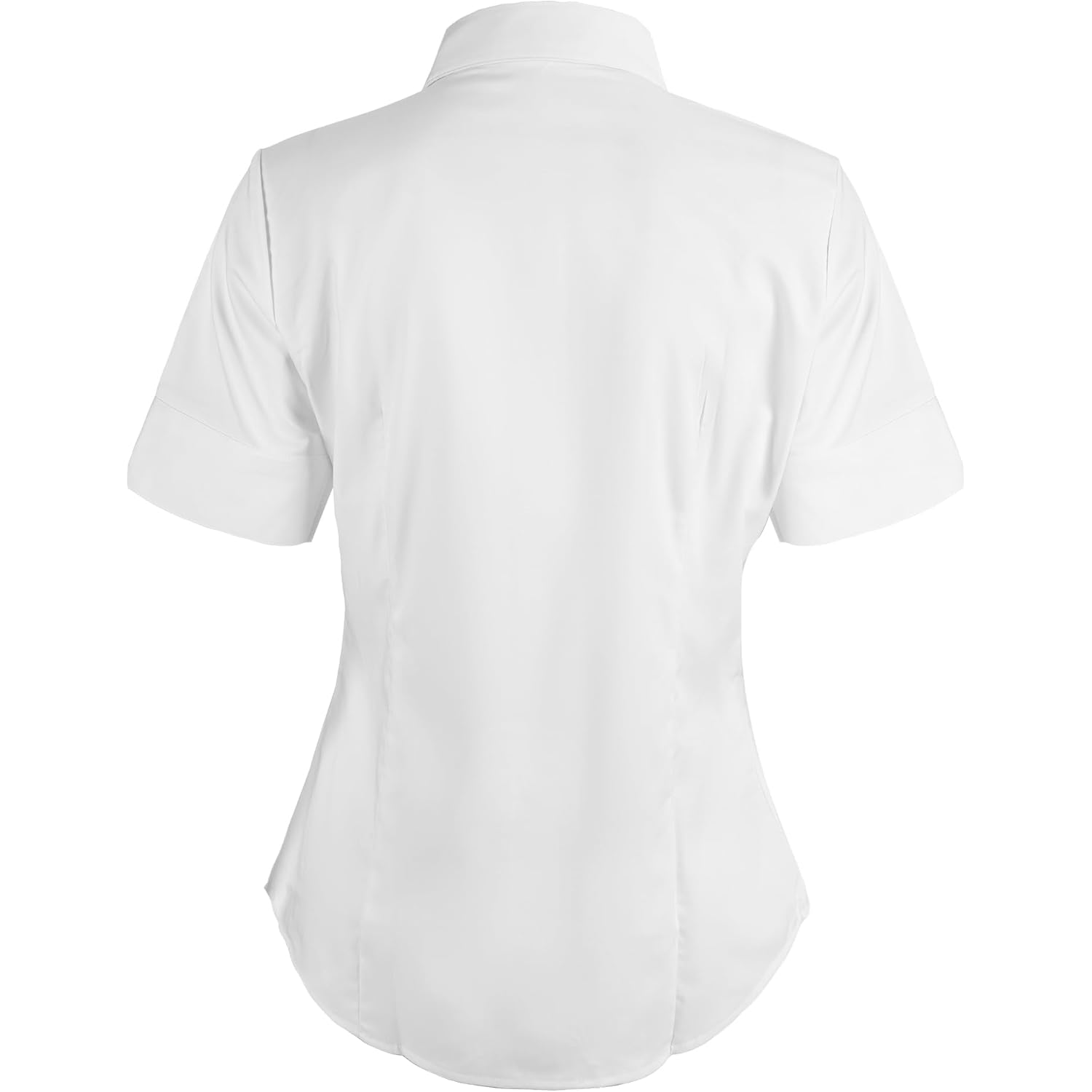 SUNNOW Womens Button Down Shirts Tailored Short Sleeve Shirt Basic Simple Stretch Wrinkle Free Formal Work Blouses