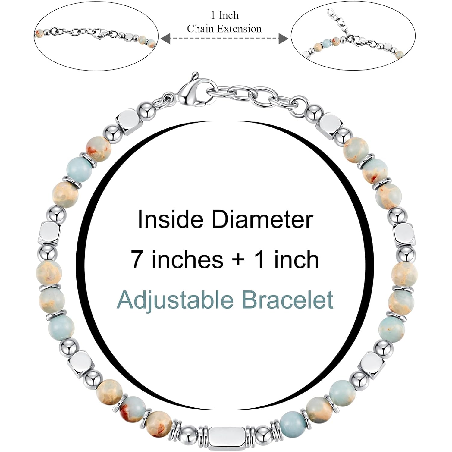 Beaded Bracelets for Women - Silver and Gold Boho Bracelets, Trendy Jewelry Gifts for Lover, Mom, Friends