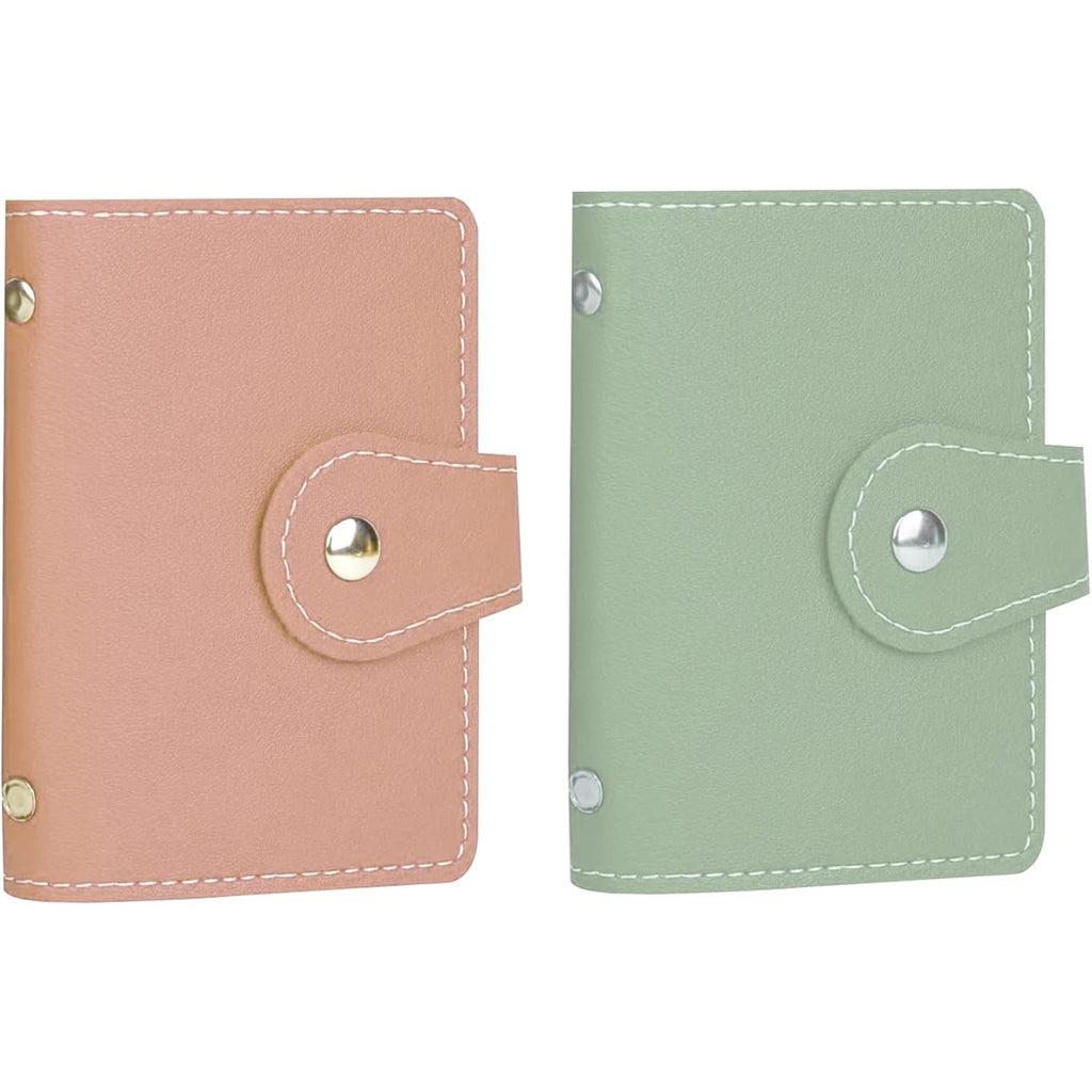 2 Pcs Credit Card Holder and business card holder，Sd Card Holder Each Has 26 Card Organizers, 2024 New Credit Card Holders book for Men and Women.