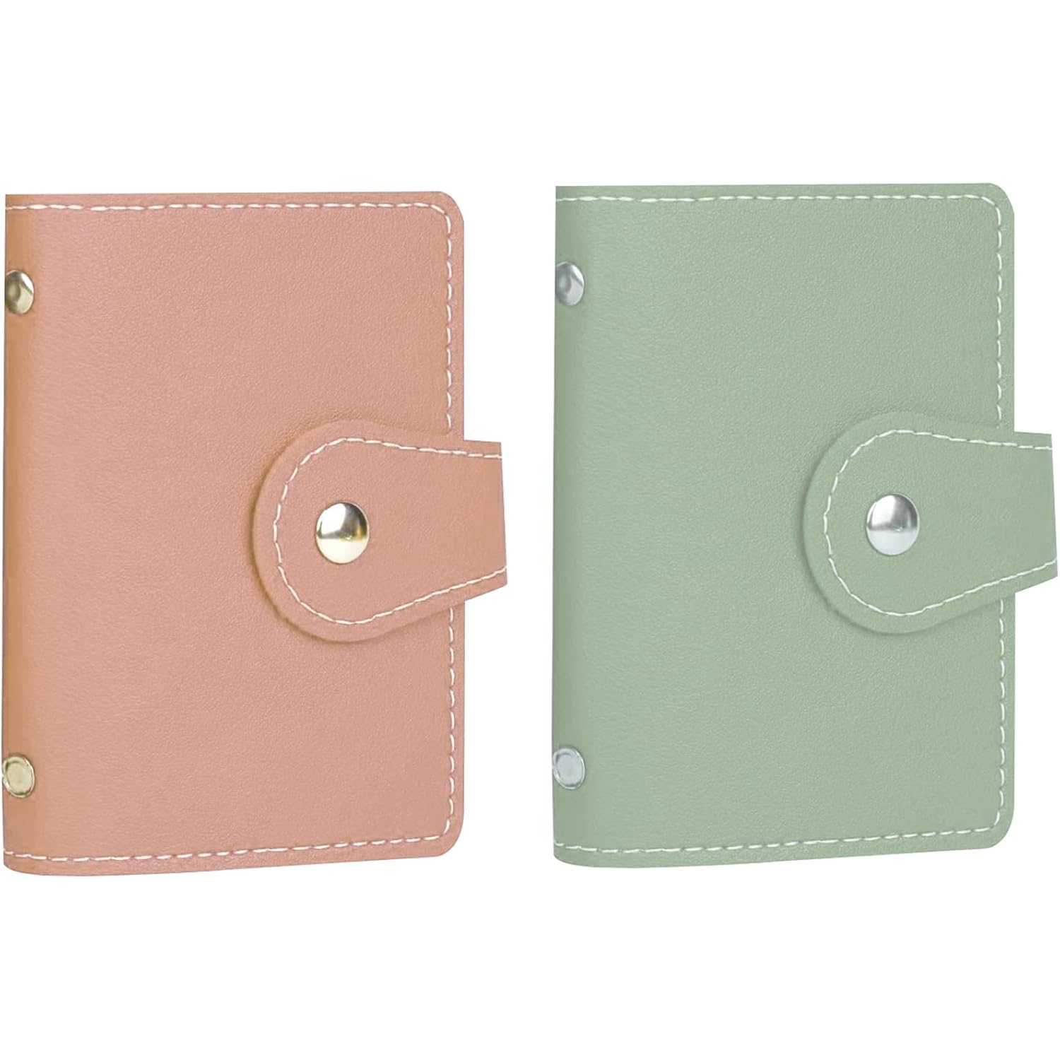 2 Pcs Credit Card Holder and business card holder，Sd Card Holder Each Has 26 Card Organizers, 2024 New Credit Card Holders book for Men and Women.