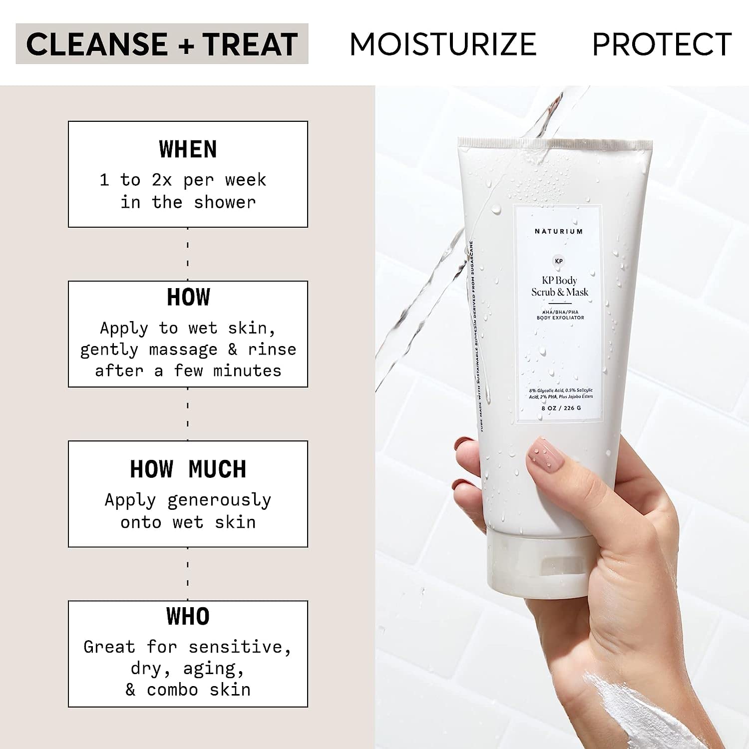 Naturium KP Body Scrub & Mask for Keratosis Pilaris