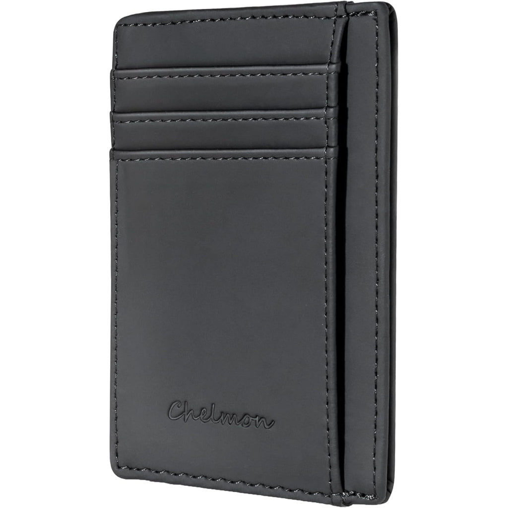 Chelmon Slim Wallet for Men, Minimalist Front Pocket RFID Blocking Credit Card Holder