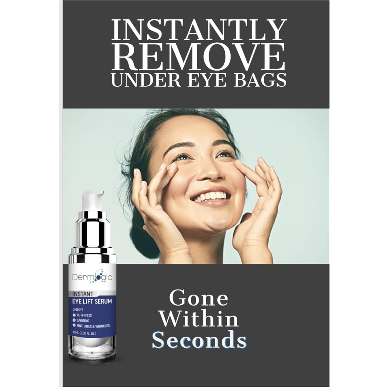 Under Eye Puffiness & Dark Circles Rapid Treatment- Instantly Reduces the Appearance of Puffy Eye Bags, Crow’s Feet, & Sagging Skin.