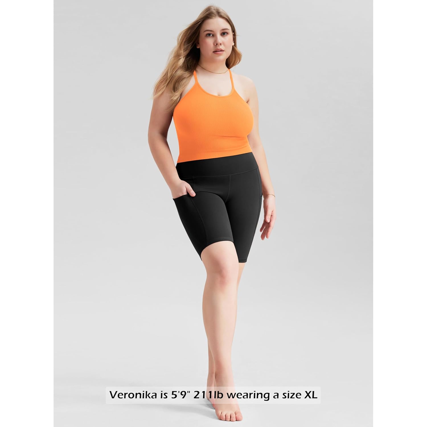 ODODOS Women's Crop 3-Pack Seamless Rib-Knit Camisole Crop Tank Tops