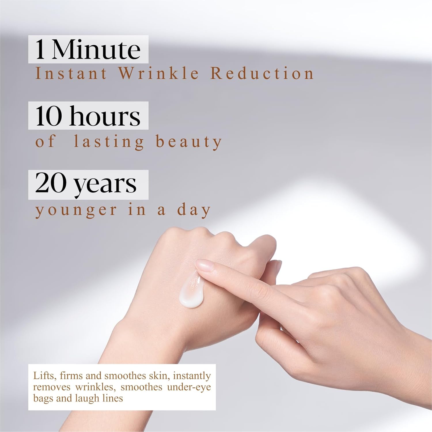 Under Eye Bags and Wrinkles - Instant Face Lift Cream,Remove Dark Circles, Bags Under Eyes, Fine Lines, Wrinkles and Neck Lines,Firming Delicate Skin 1.01oz