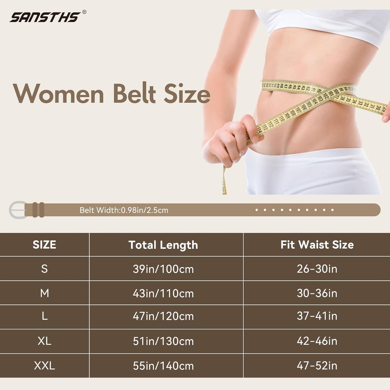 Women Leather Belt for Jeans Pants Fashion Ladies Skinny Belt for Dresses Thin Belt with Single Prong Buckle