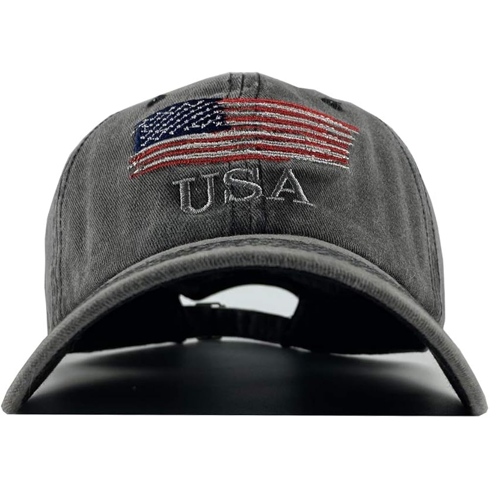 Washed American Flag Baseball Cap Retro Adjustable Sun Dad Gift Hats for Men Women Fashion Trucker Cap Unisex