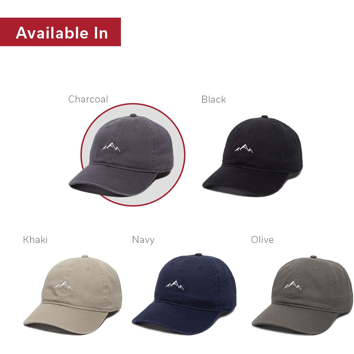 Outdoor Cap -Adult Mountain Dad Hat-Unstructured Soft Cotton