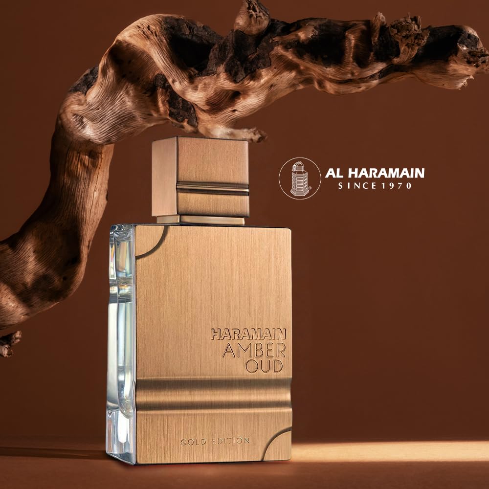 Al Haramain Amber Oud Gold Edition Eau De Parfum Spray 60ml (2 oz) - Unisex Arabian Perfume for Women & Men, Long-Lasting Amber Cologne with Refreshing & Sweet Fragrance
