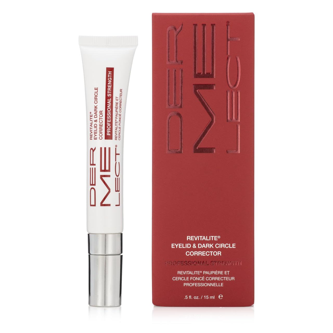 Dermelect Revitalite Eyelid & Dark Circle Corrector- Professional Strength, Anti-Aging Eye Cream with Peptides, Brightening & Tightening Ingredients- Dark Circles, Puffiness, Droopy Eyelids & Wrinkles