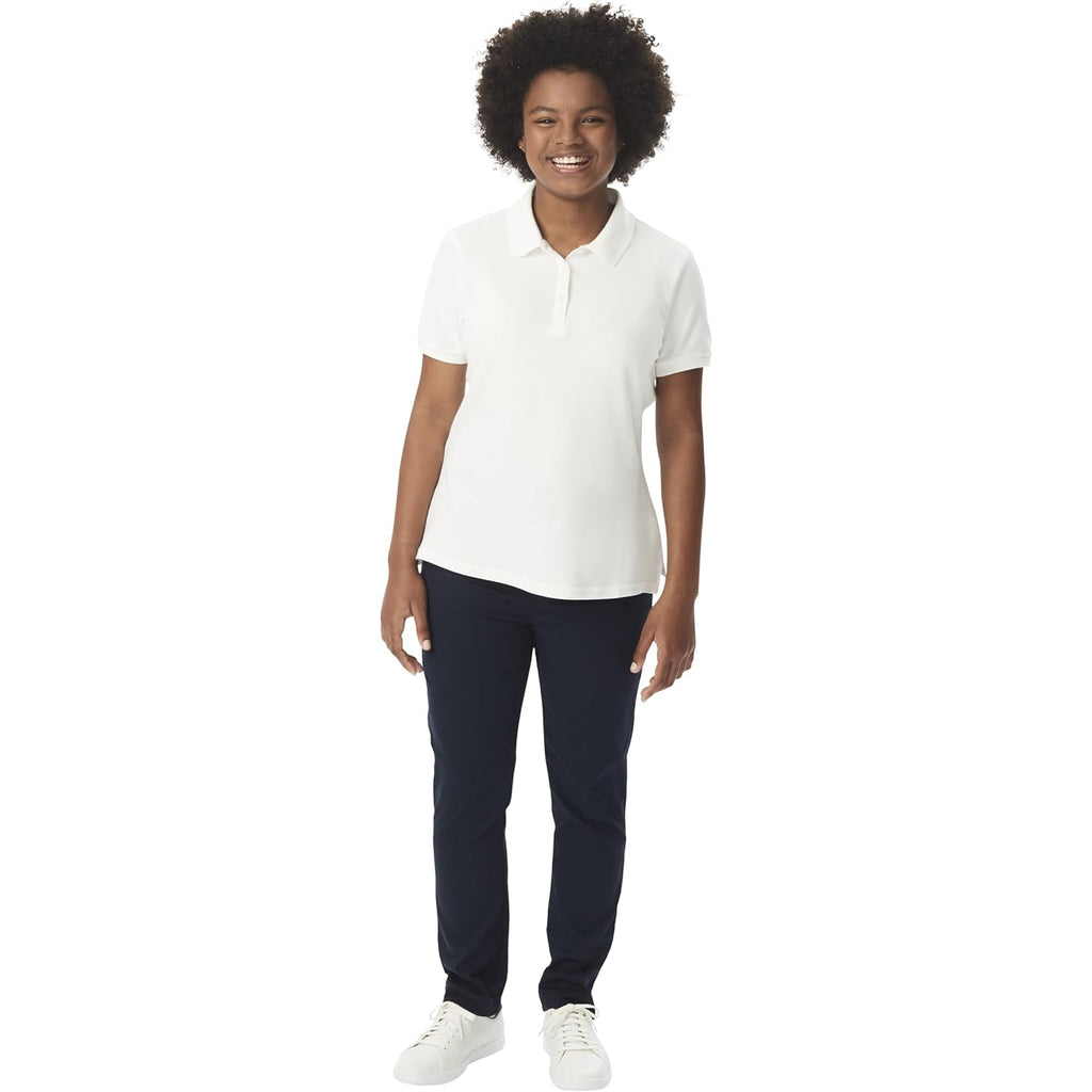 French Toast Women's Short Sleeve Stretch Pique Polo Shirt