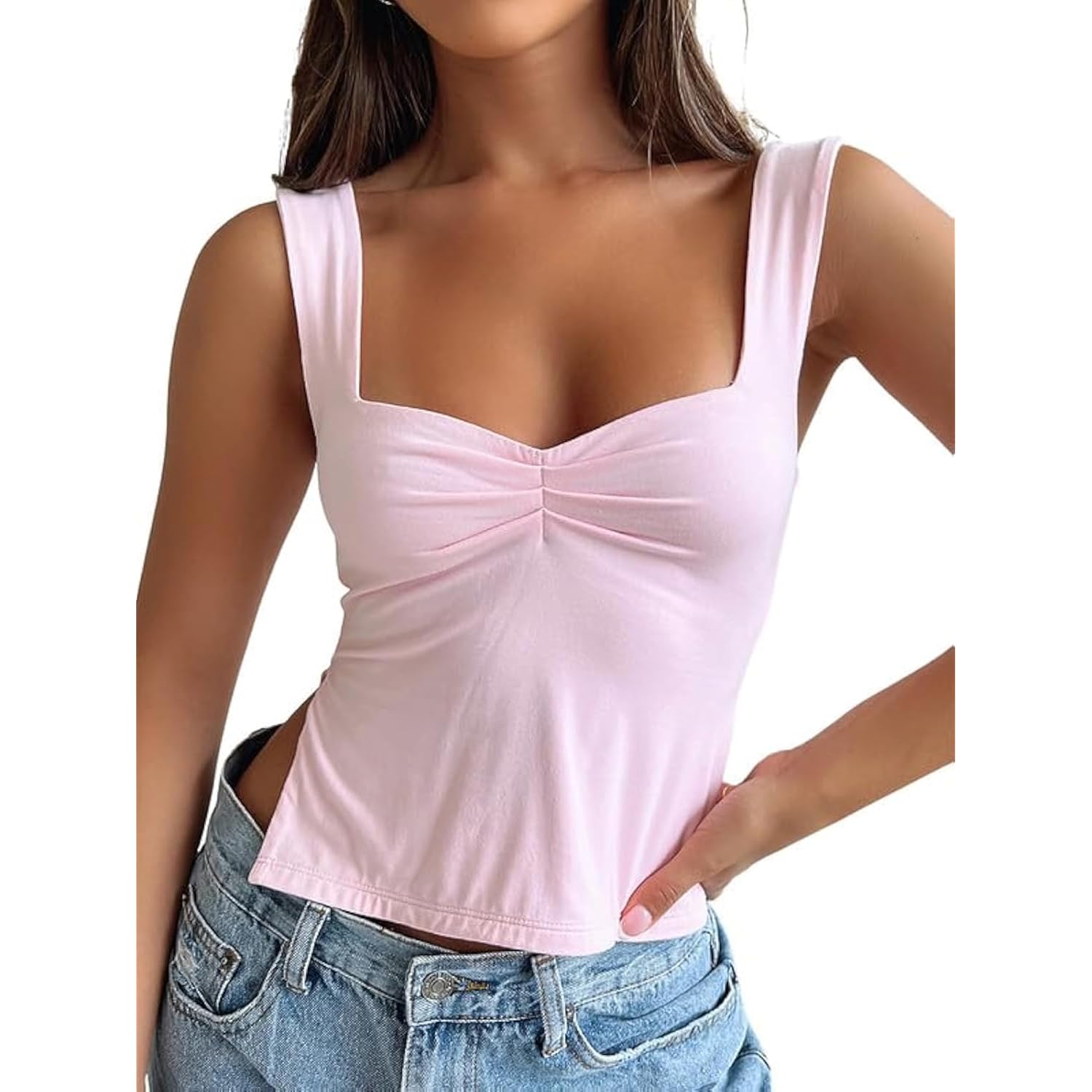 Trendy Queen Womens Going Out Crop Tops Backless Tank Tops Summer Y2k Teen Girls Basics Cute Clothes