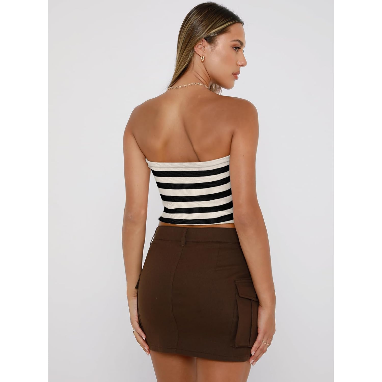 EFAN Womens Tube Tops Summer Outfits 2025 Casual Beach Vacation Clothes Sweaters Strapless Sleeveless Tank Tops