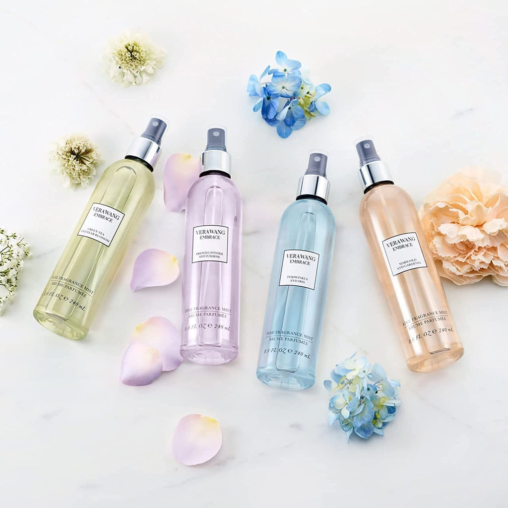 Vera Wang Embrace Green Tea and Pear Blossom Body Mist 8.4 fl oz (Pack of 1), Notes of Earthiness, Peony, and Sandalwood, Women's Fragrance, Long Lasting, Everyday Fragrance