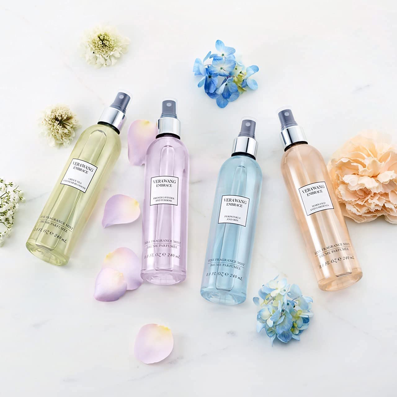 Vera Wang Embrace Green Tea and Pear Blossom Body Mist 8.4 fl oz (Pack of 1), Notes of Earthiness, Peony, and Sandalwood, Women's Fragrance, Long Lasting, Everyday Fragrance
