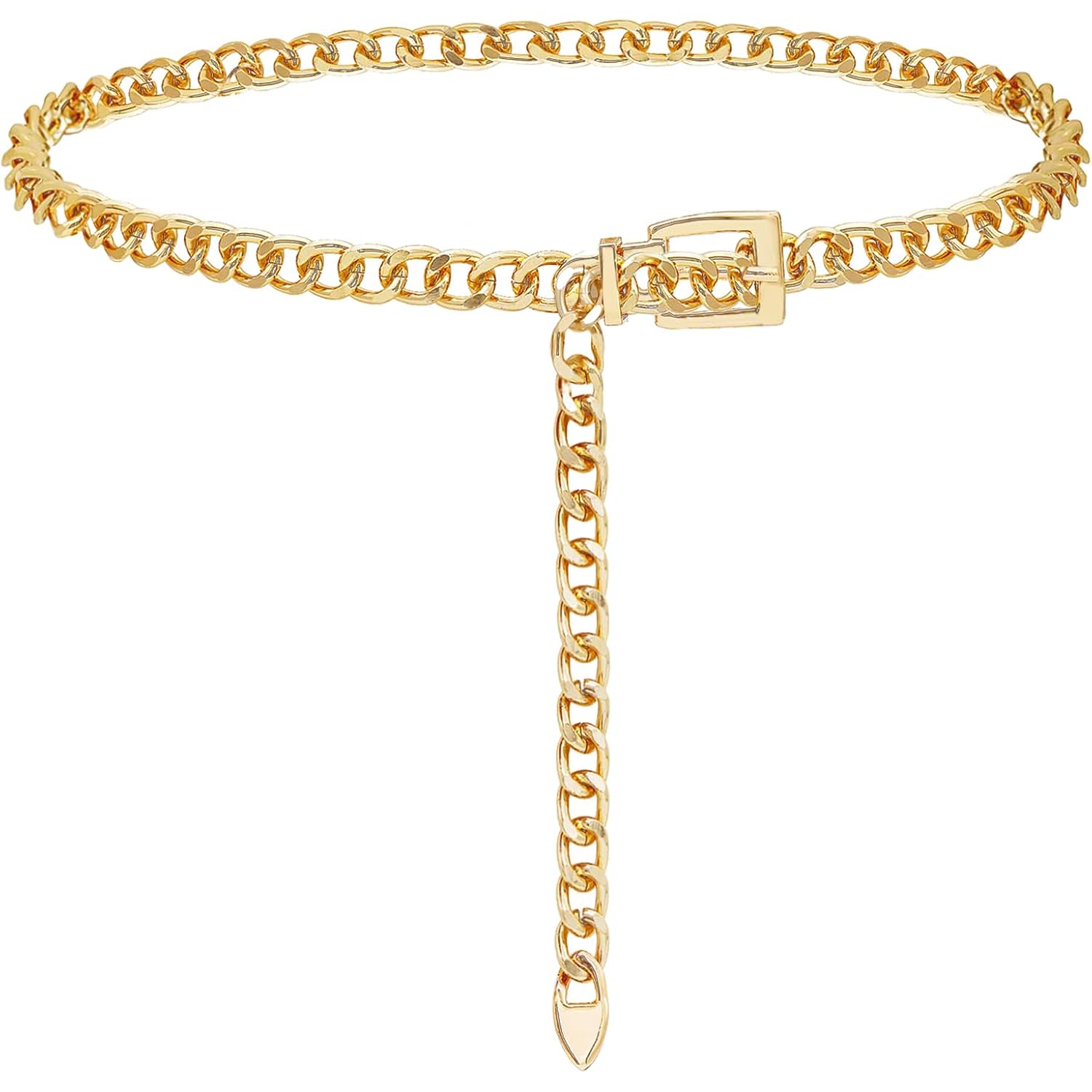 FIORETTO Chain Belt for Women Metal Waist Chain Fashion Multilayer Chain Belts for Dress