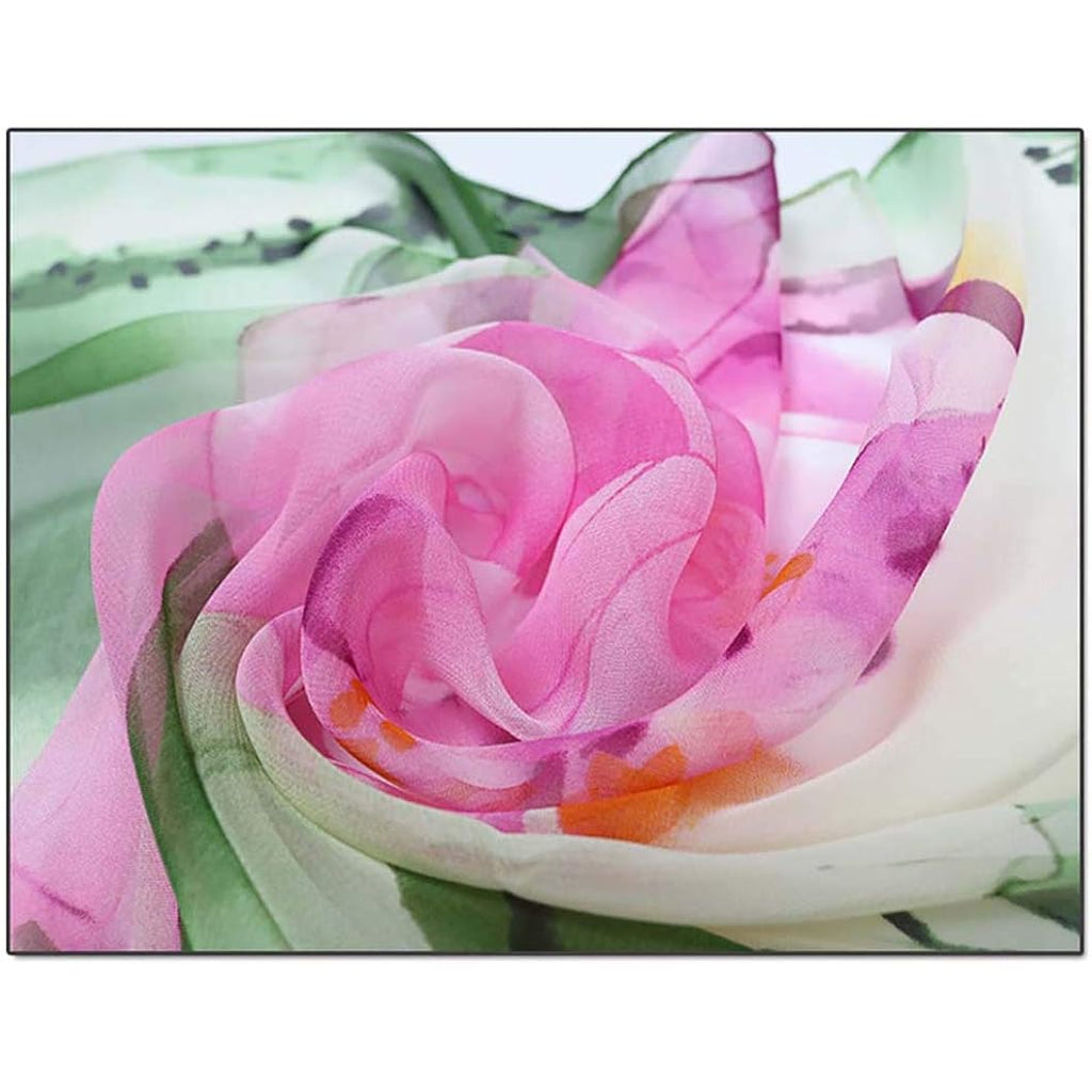 Acotavie Scarfs for Women Lightweight Print Floral Pattern Scarf Fashion Scarves Sunscreen Wraps Shawls
