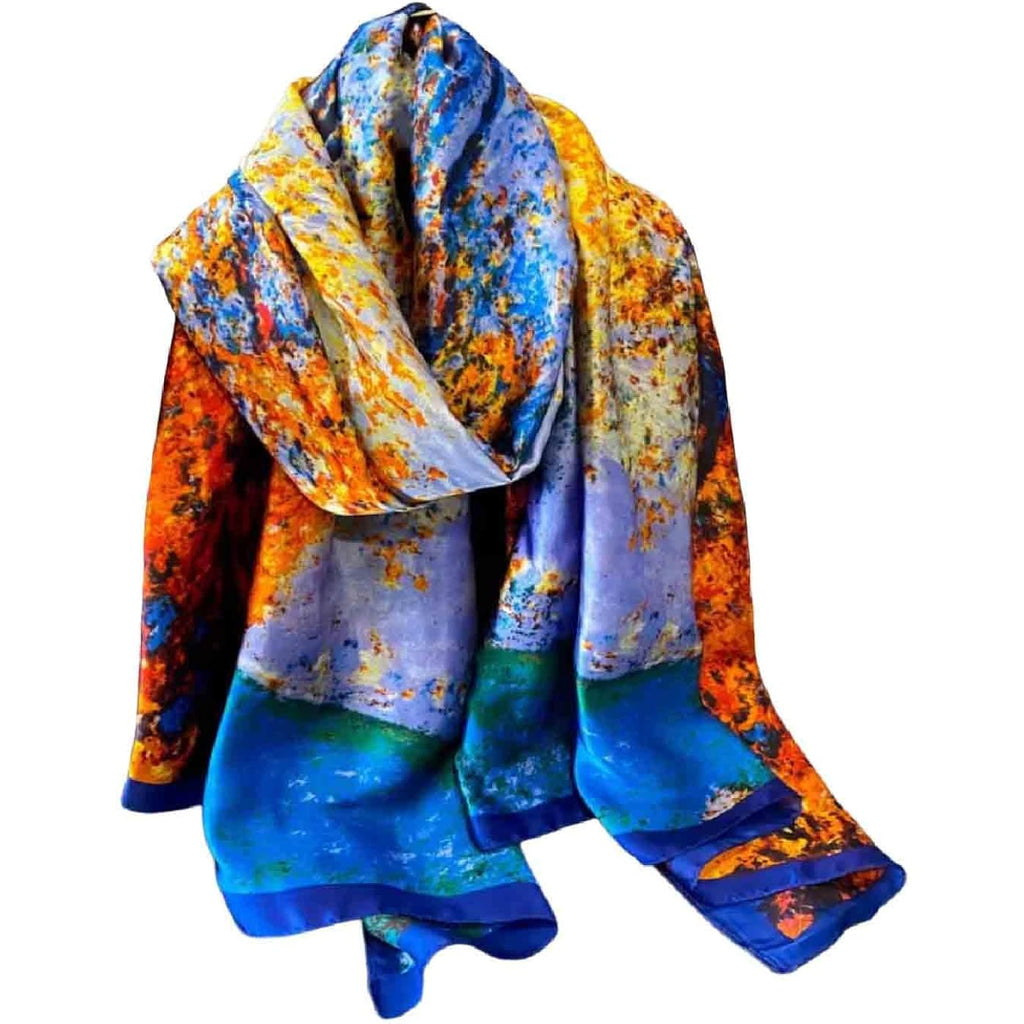 Acotavie Scarfs for Women Dressy Fashion Scarves Long Floral Pattern Scarf Lightweight Sunscreen Shawls