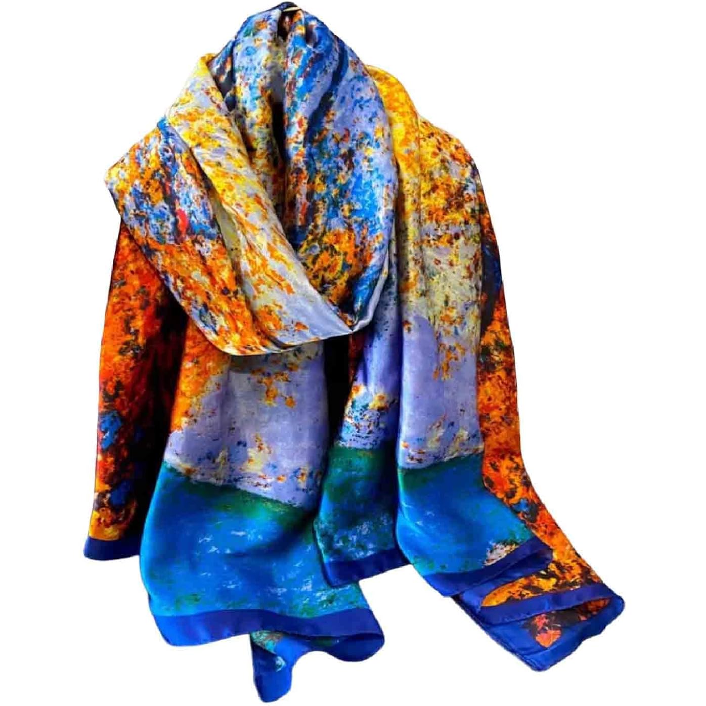 Acotavie Scarfs for Women Dressy Fashion Scarves Long Floral Pattern Scarf Lightweight Sunscreen Shawls