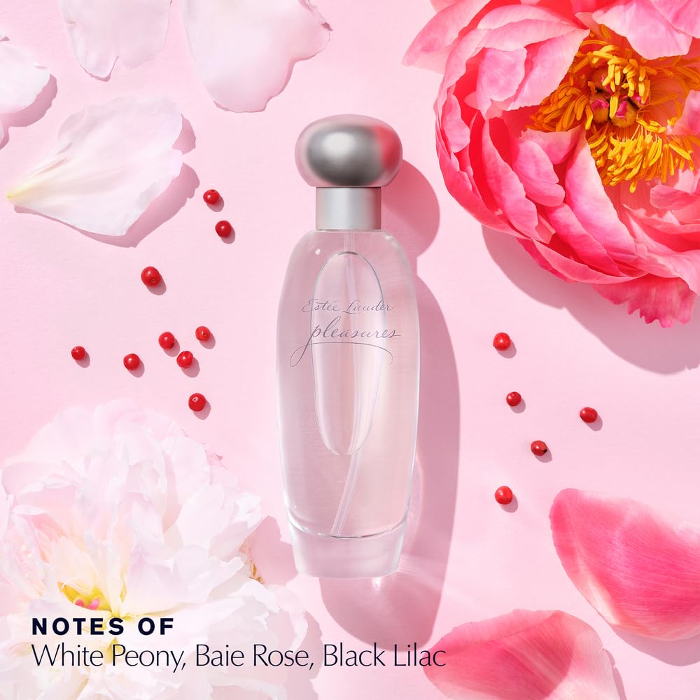 Estée Lauder Pleasures Eau de Parfum Spray with Notes of Lilies, White Peonies & Jasmine | Women's Perfume