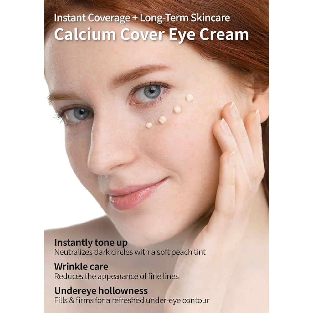 Tinted Eye Cream for Dark Circles – Color Correcting & Hydrating Formula with Peptides & Vitamins C & E
