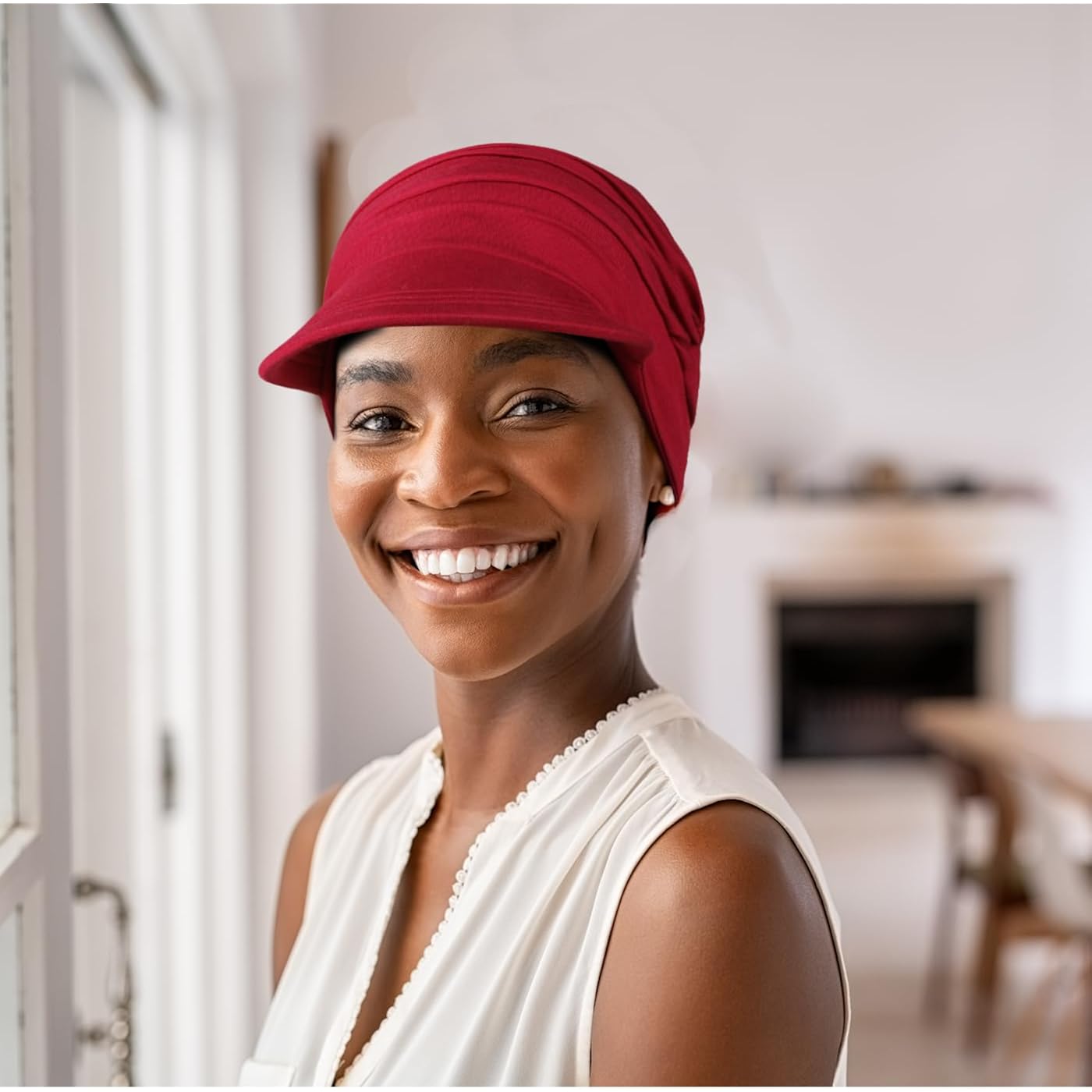4 Pcs Soft Bamboo Baseball Cap for Women, Chemo Hats for Hair Loss