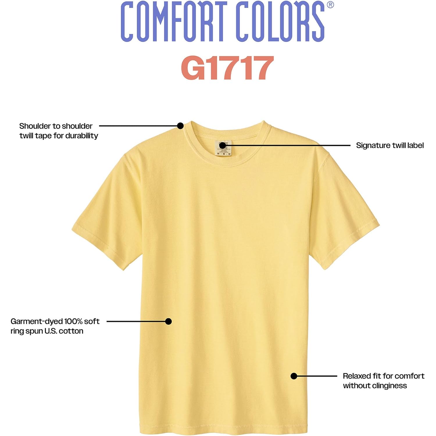 Comfort Colors Adult Heavyweight Short Sleeve Tee, Style G1717/G1745, Multipack