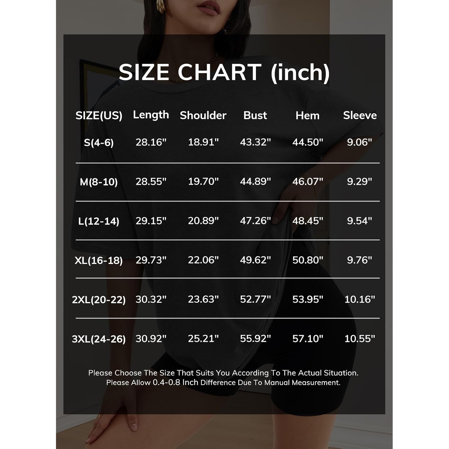 ATHMILE Womens Oversized T Shirts Loose Fit Crewneck Short Sleeve Tops Summer Casual Blouse Y2K 2025 Basic Tee Beach