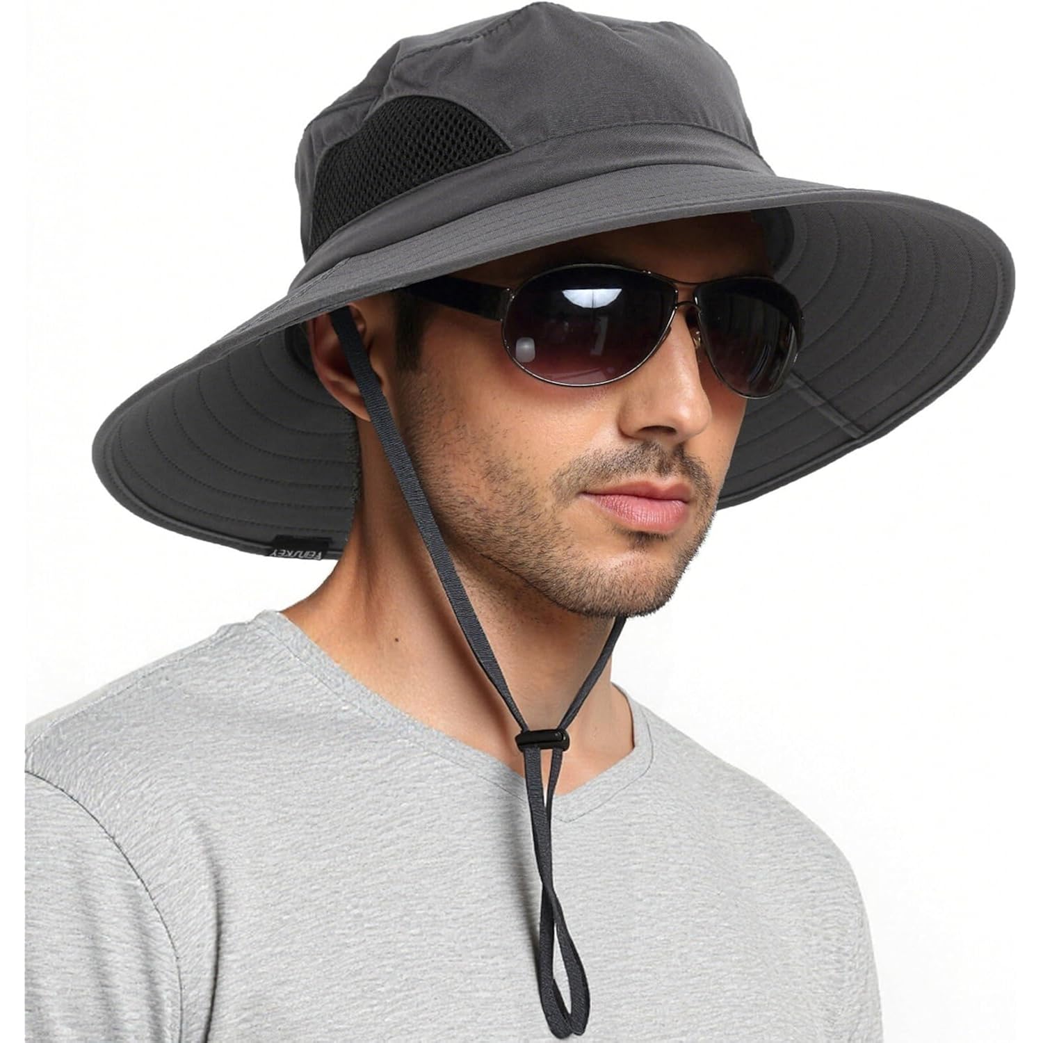 EINSKEY Wide Brim Sun Hat, UPF 50+ UV Protection Waterproof Packable Bucket Hat for Men & Women, Fishing Hiking Beach Garden