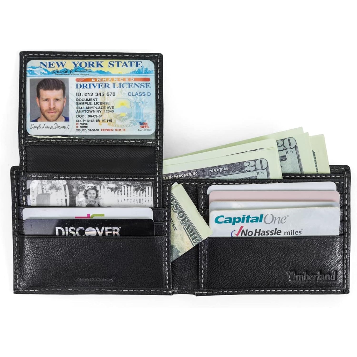 Timberland Men's Genuine Leather Passcase Security RFID Wallet