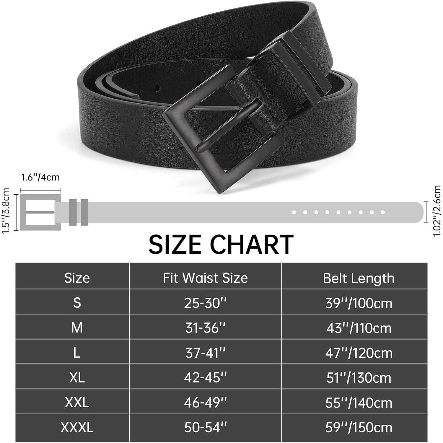 Women's Leather Belt for Jeans Pants Dresses Fashion Ladies Belt Square Gold/Silver Buckle Waist Belt for Women