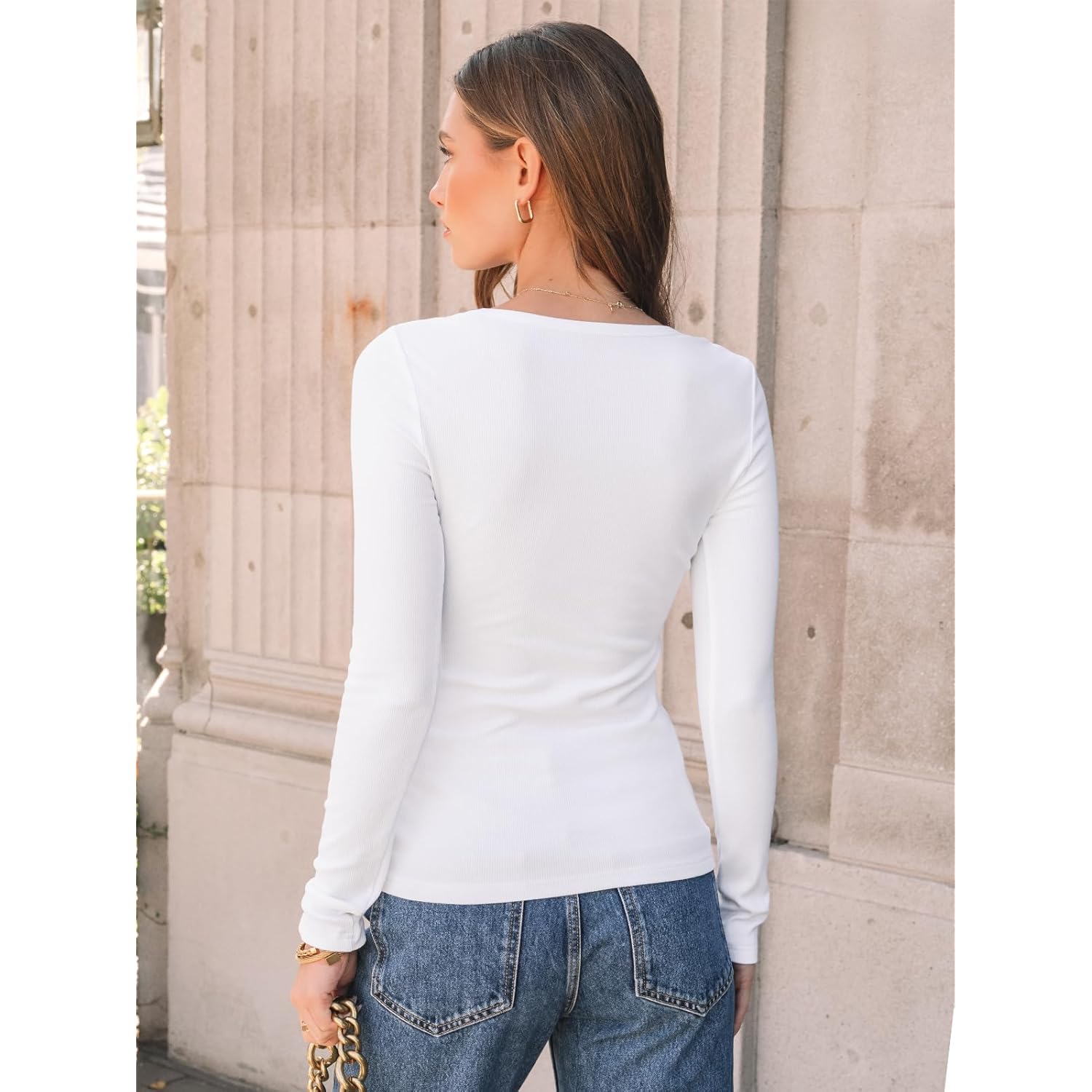 AUTOMET Womens Long Sleeve Shirts Tops Blouses Fall Fashion Outfits Y2k Clothes