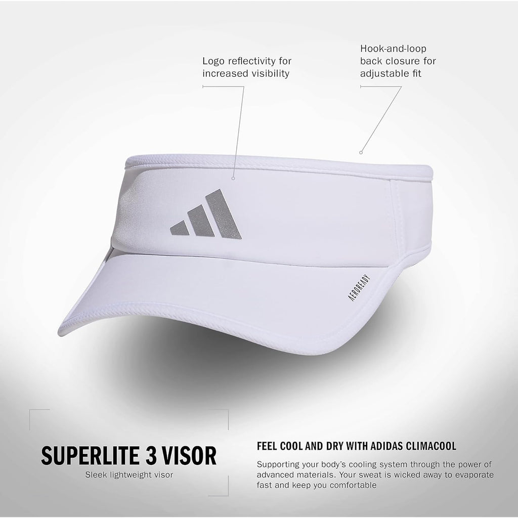 adidas Superlite, Sun Visor Hat for Women, Sport Performance, Outdoor Activities