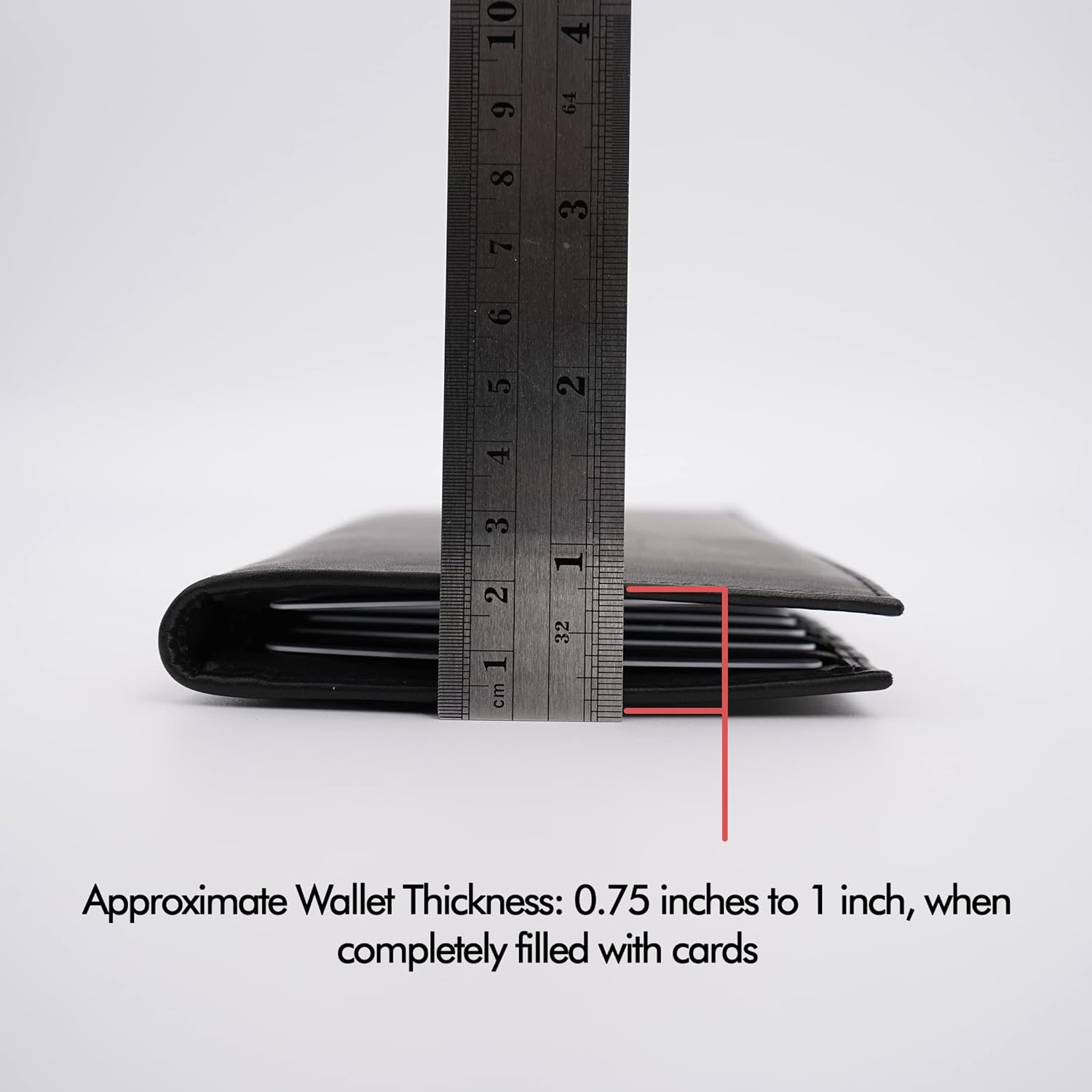 ag wallets Genuine Leather Mens Long ID 19 Credit Card Security Wallet Black (RFID_Black)