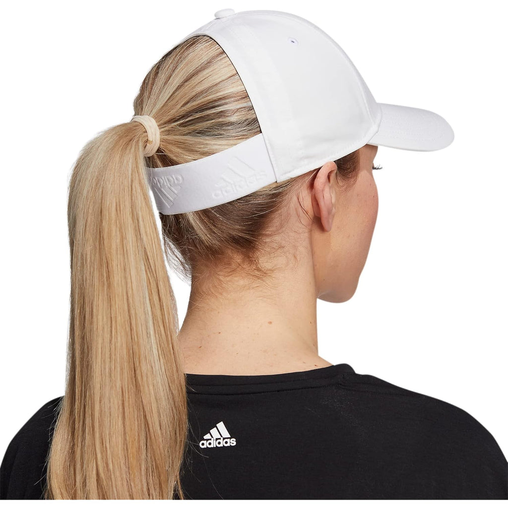 adidas Women's Backless Ponytail Hat Adjustable Fit Baseball Cap