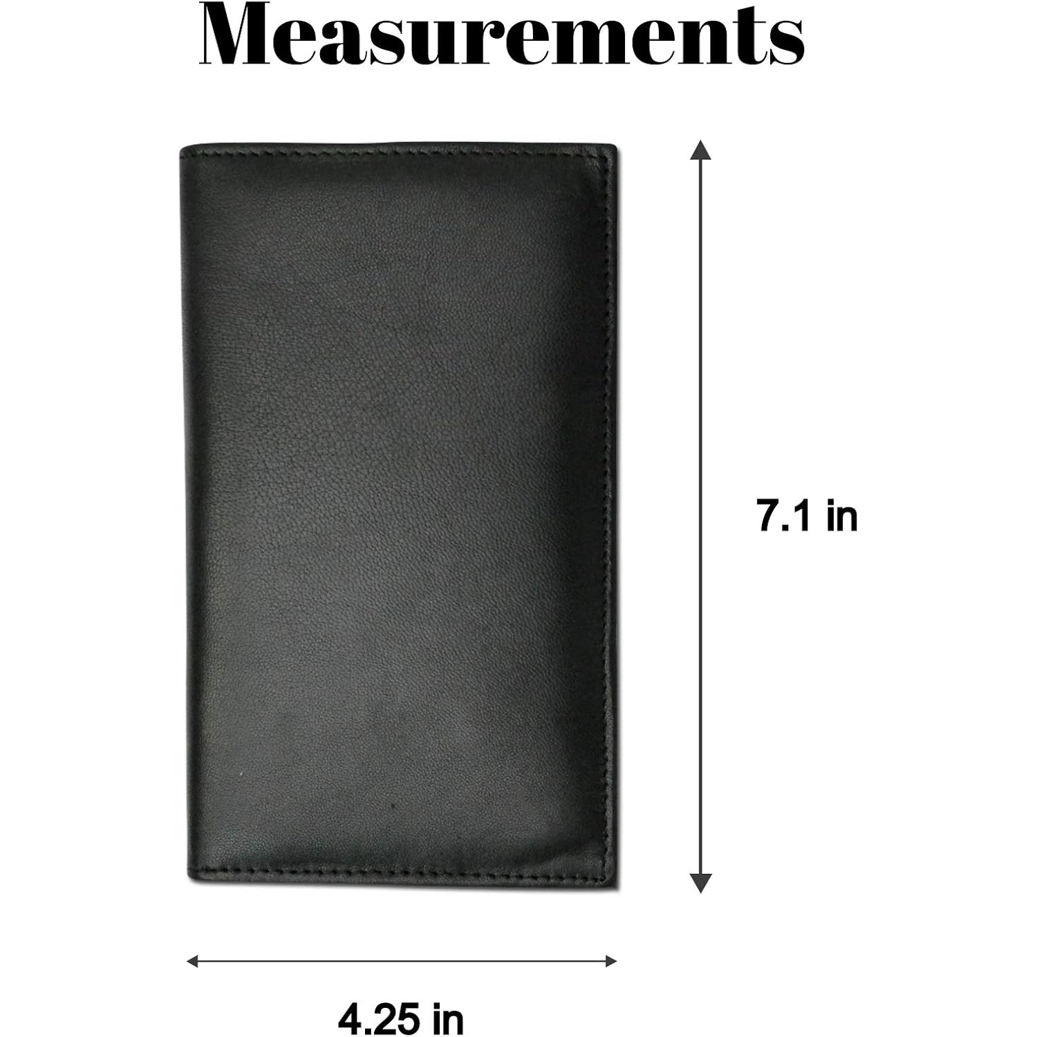 Marshal Bifold Leather RFID Blocking Wallet For Men & Women | Genuine Leather Holder With 19 Slots, 2 Bill Compartments & ID Window For Credit/Debit Cards, Money & More (Black)