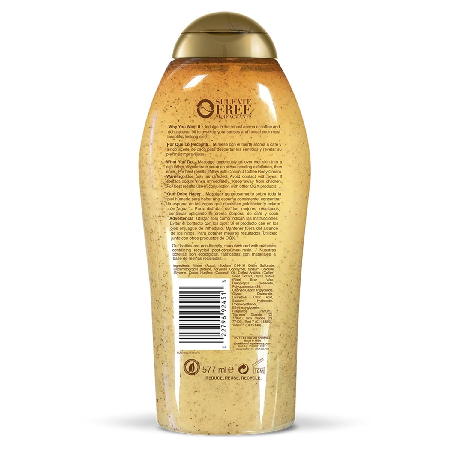 OGX Smoothing + Coconut Coffee Exfoliating Body Scrub