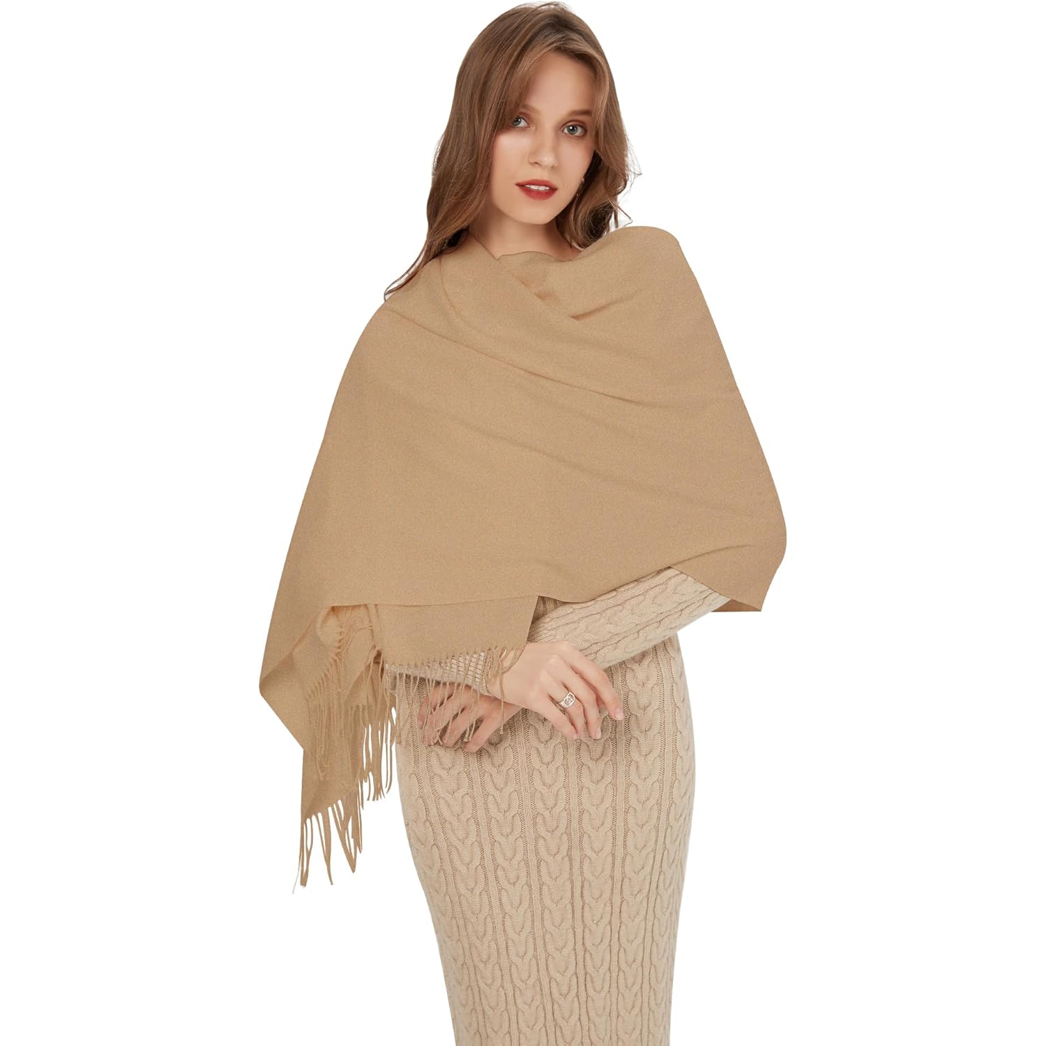maamgic Pashmina Shawl for Women – Soft Lightweight Wrap for Wedding, Travel, Evening, Party – Elegant Scarf for All Seasons